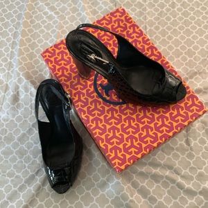 Tory Burch Allison in black croc